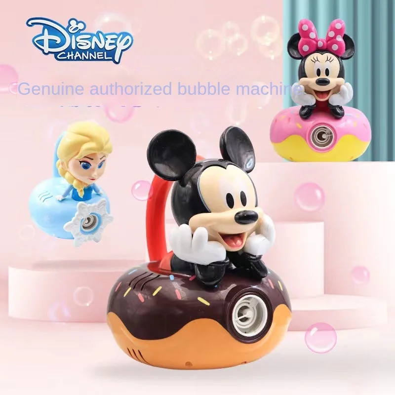New Disney Girls Mickey Minnie Mouse Camera Bubble Blower Machine Toys