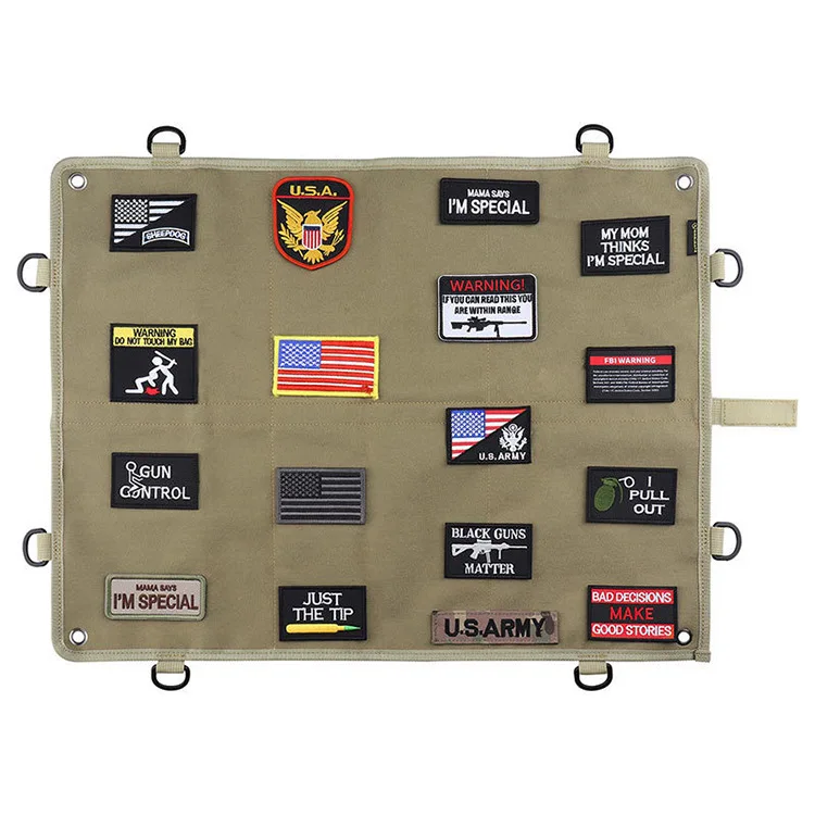 Badge Display Board Wall Hanging Decoration Medal Display Cloth Oxford Cloth Tactical Badge Velcro Storage