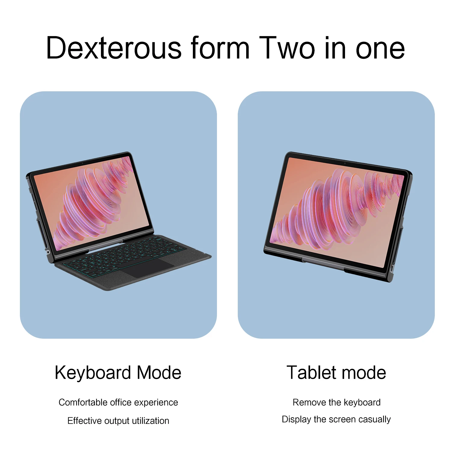 Backlight Magic Keyboard for Lenovo Tab Plus 11.5 inch TB351FU Case Tab Plus 11.5" Xiaoxin Pad Studio keyboard Cover