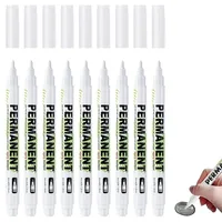 5/10pcs/Set White Marker Pen Graffiti Pens Waterproof Permanent Tire Painting Notebook Tyre Tread Oily Environmental Pen 1