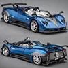 1:24 Pagani Zonda HP Barchetta Supercar Alloy Car Model Sound and Light Pull Back Children's Toy Collectibles Birthday gift 1