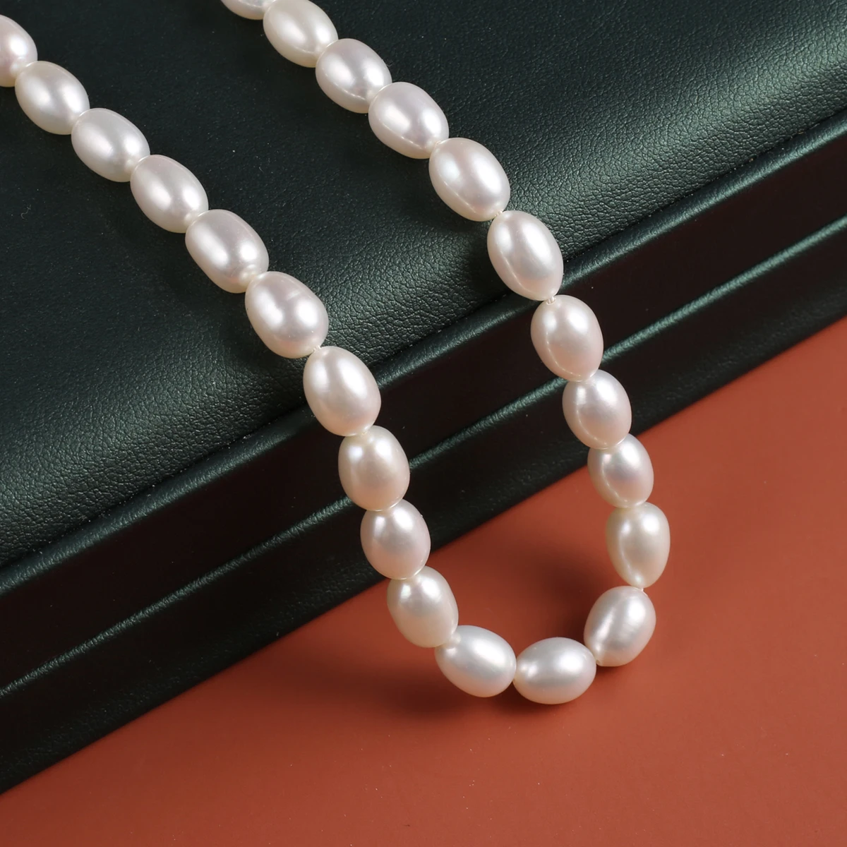Natural Pearl Rice-Shaped Beads Exquisite Shape Elegant Appearance For DIY Jewelry Making Handmade Bracelet Necklace Length 36cm