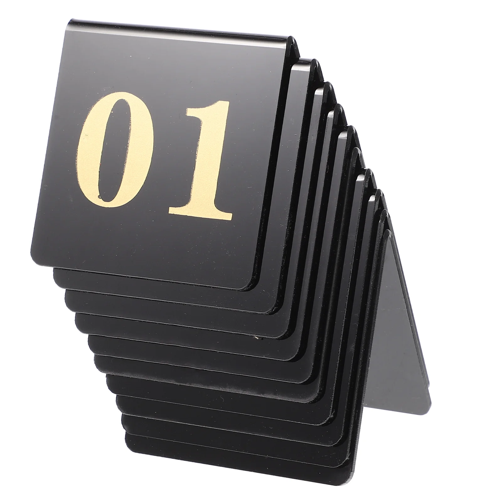 

Acrylic Table Numbers For Wedding Tent Cards Banquets Receptions Double-Sided Digital Table Number Plate For Hotel Banquet