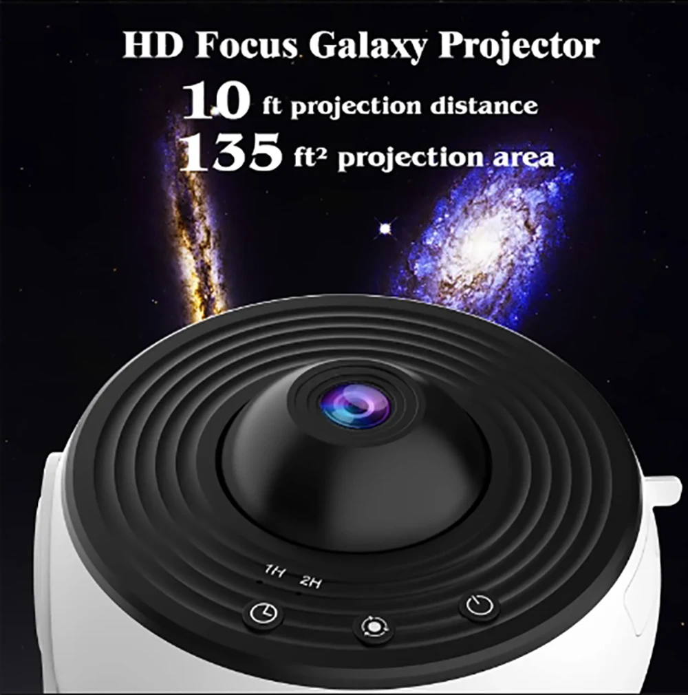 Starry Sky Galaxy Projector Night Light Projector 360 ° Rotating Planetarium Lamp Home Bedroom Wedding Decoration Atmosphere Upg