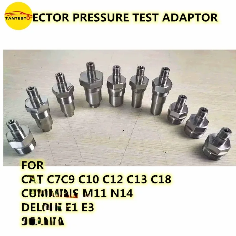 Für CAT C7 C9 C10 C12 C13 C18 CUMMINS M11 N14 DEPHI E1 E3 SCANIA HEUI EUI Injektor Inejcting Druck Test Adapter Werkzeug