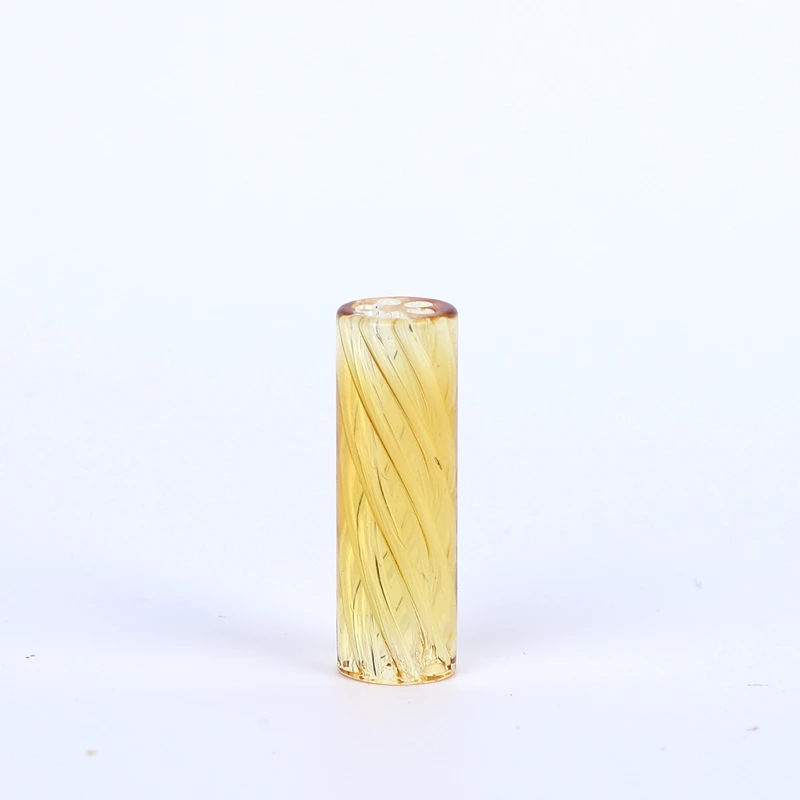 5pcs/box 6 Holes Spiral Style Smoking Glass Tip Mouth Tip Smoking Accessories Packing