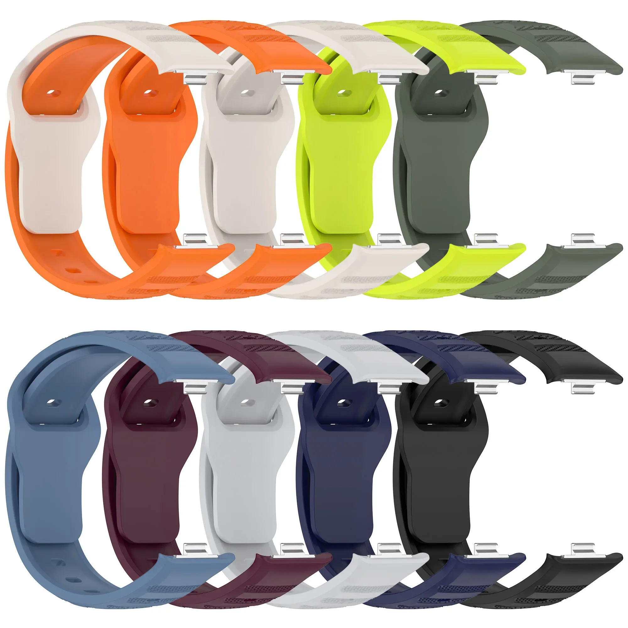Silicone Replacement Strap Bracelet for Smartwatches and Fitness Bands