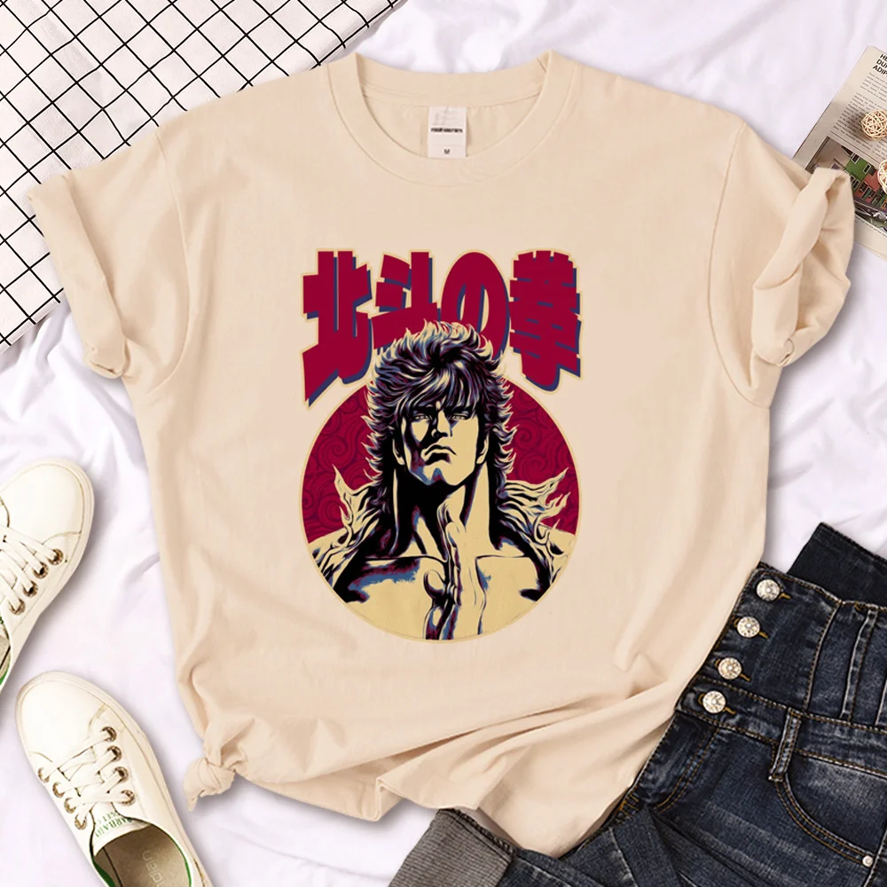 

Kenshiro Anime top women Japanese tshirt girl designer manga clothing