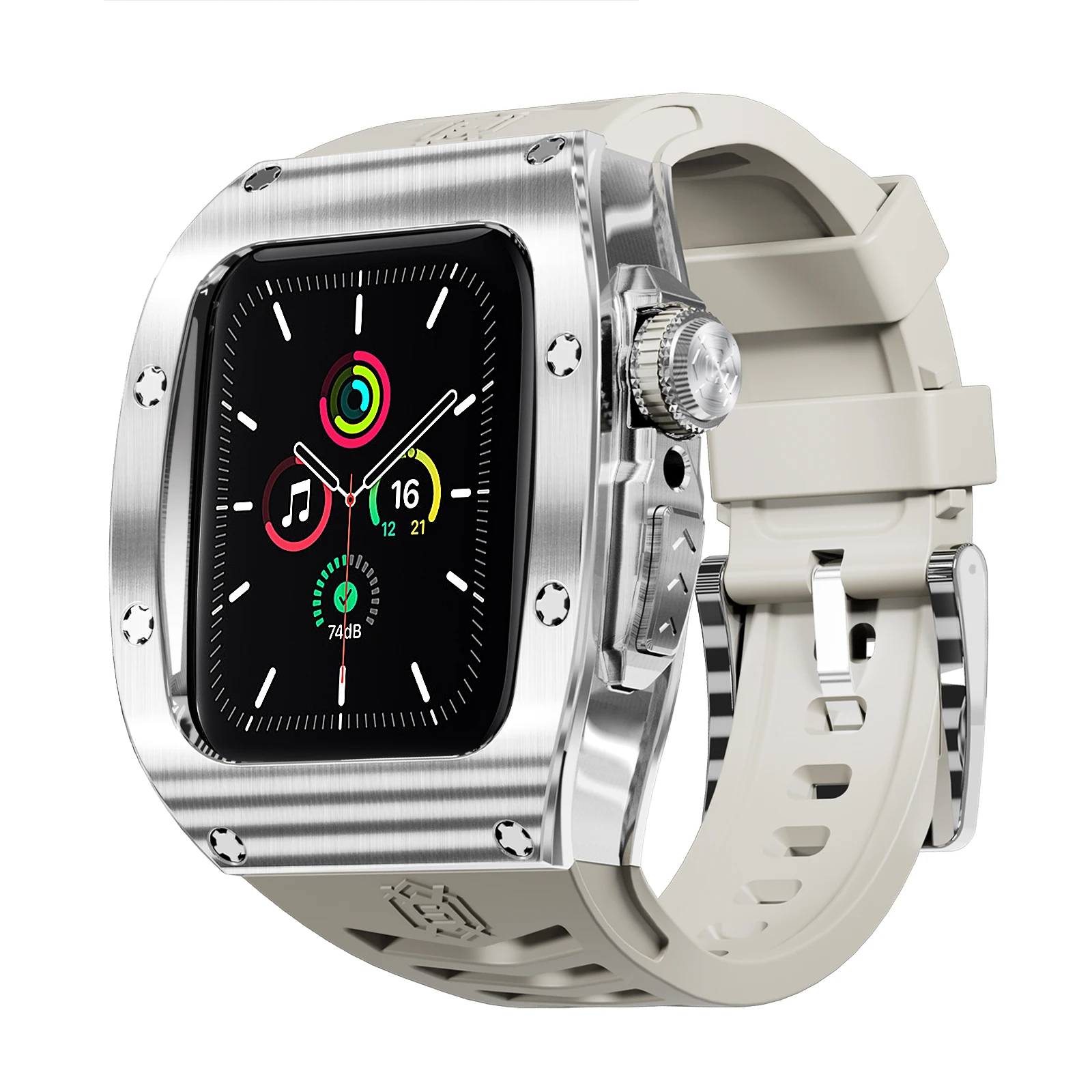 Heavy-Duty Stainless Steel Shockproof Rubber Case