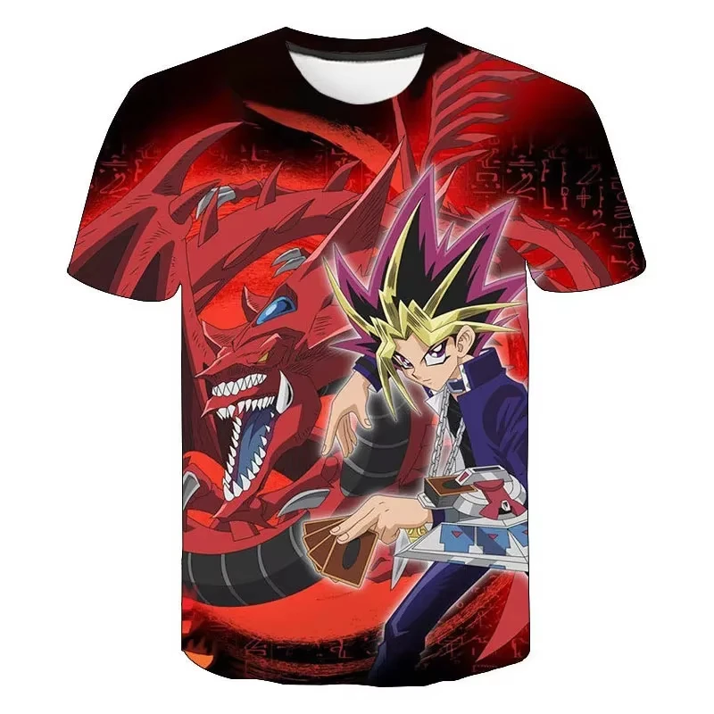 Anime Yu Gi Oh 3D Print T-Shirt Men Women Casual Fashion Short Sleeve Casual T Shirts Oversized Harajuku Tees Tops For Kid Clothing