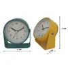 Alarm Clock Nordic Luxury Alarm Clock Mute Children's Student Desk Table Clock Bedroom Study Room Simple Frosted Metal Clock 6
