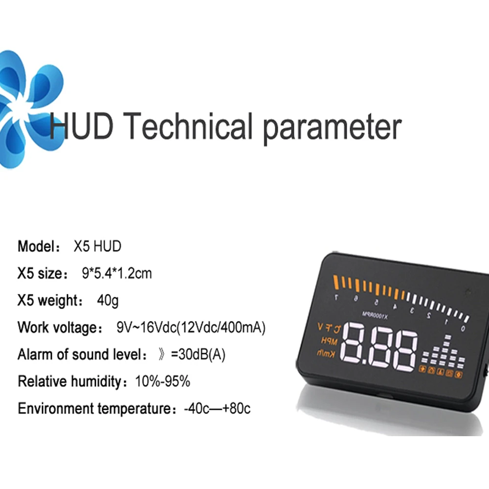 ڵ  ÷ OBD2 X5 HUD GPS ӵ  ׽, 3 ġ  ,  ڵ ׼