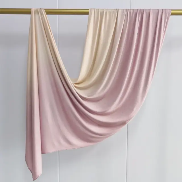 Nouveau Hijabs en Jersey dégradé Double face pour femmes, écharpe en coton pour femmes, enveloppes et châles, bandeau musulman, Turban islamique