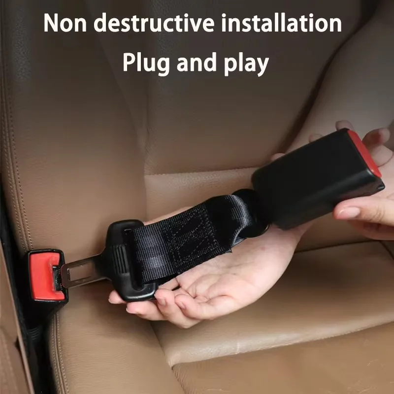 Adjustable Car Seat Belt Extender Stainless Steel ABS