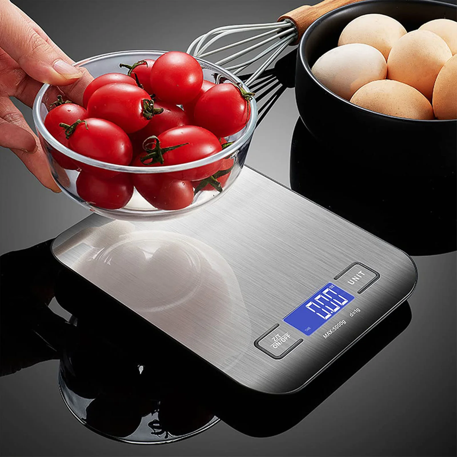 

5kg Kitchen Weighing Scale Food Diet Balance Measuring LCD Electronic Scales For Cooking And Baking Smart Digital Scale Gadgets
