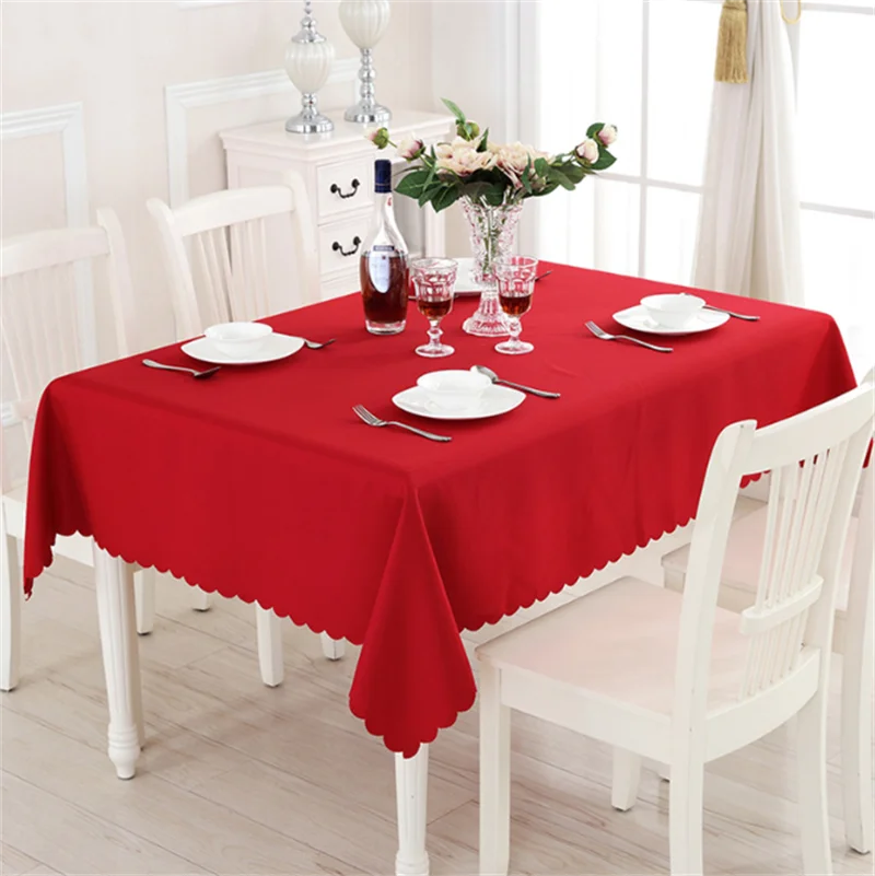 

Table Cloth Solid Color Rectangular Tablecloths Wedding Elegant Conference Hotel Table Cover Exhibition Event Banquet Tablecloth