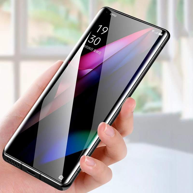 Cristal protector curvo 4D para Oppo Find X3 Neo