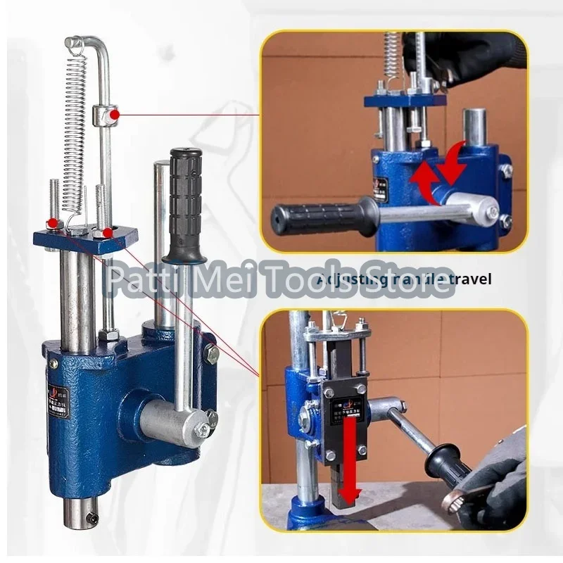 4KN Small Desktop Precision Manual Press J03-0.4A Manual Punching Machine Press Finale Machine JM16 Die Cutting