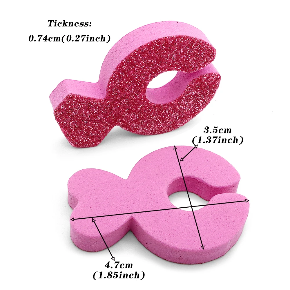 500Pcs Individual Pedicure Toe Separators Soft Foam Nail Supplies For Professional Toe Spacers Comfortable Finger Nail Art Tools