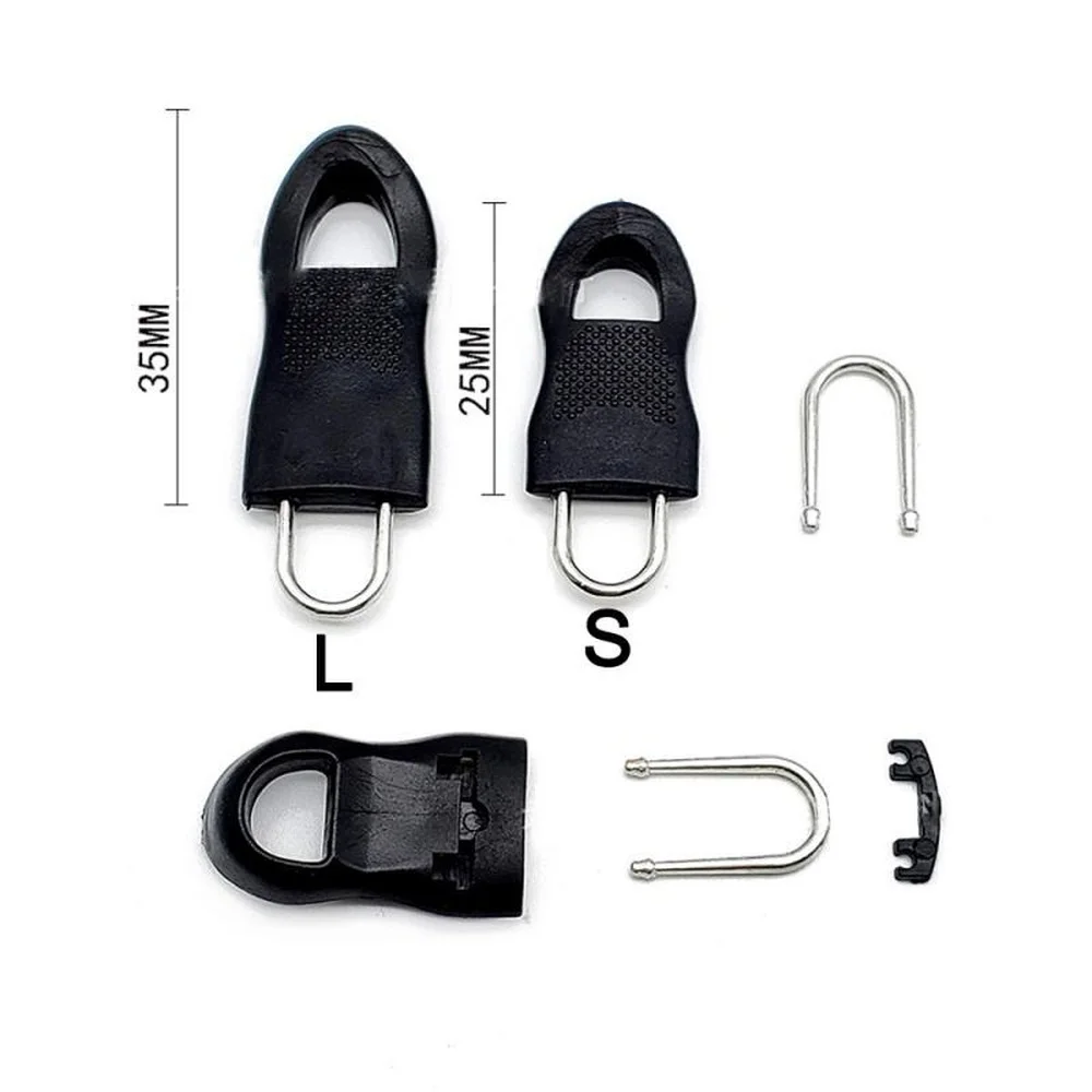 SHUNLI Anti-Diebstahl-Clips Für Reißverschlüsse – 8 Stück (schwarz & Silber), 4x1,7 Cm, Abnehmbar