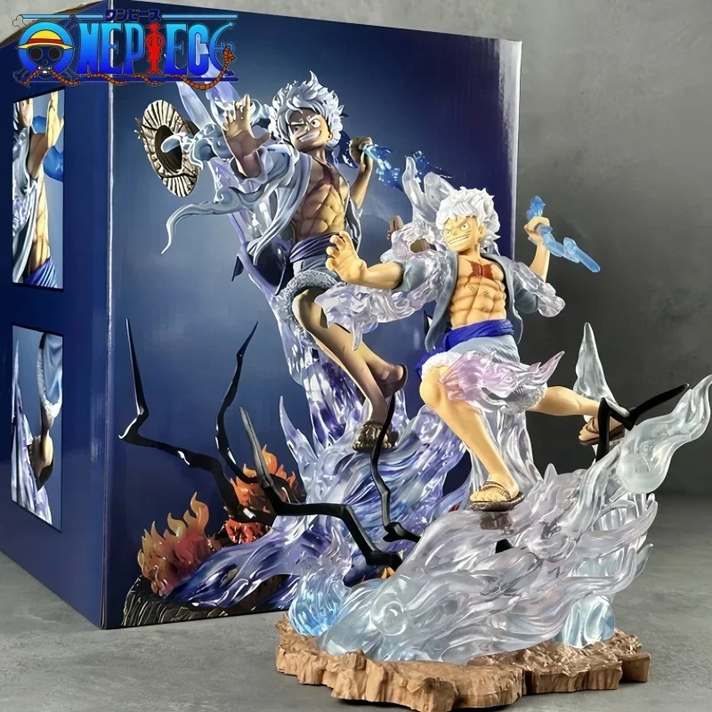 

23 см цельный кусок Ника Луффи Аниме фигурки снаряжение пятое 5 экшн-фигурки Статуэтка из ПВХ декоративные настольные подарки игрушки