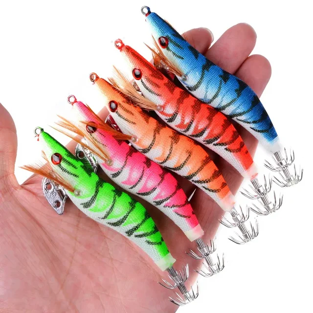 빛나는 오징어 지그: 물속의 유혹적인 낚시 동료