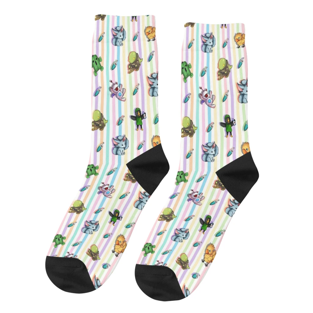 

Pattern Final Fantasy Men Women Socks Windproof Spring Summer Autumn Winter Stockings Gift