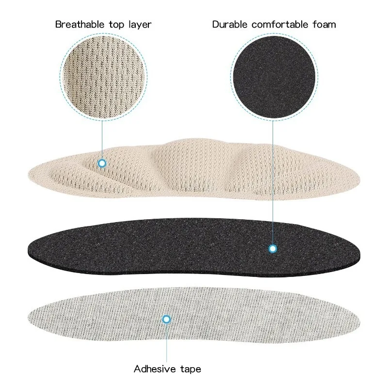 2/8pcs Insoles Heel Pads Lightweight for Sport Shoes Adjustable Cute Size Back Sticker Antiwear Feet Pad Cushion Insole Heel