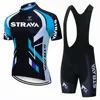 Strava Bike Jersey Set Summer Cycling T-Shirt Bib Shorts Set Triathlon Mountain Bike Clothes Quick-drying sweat wicking 6
