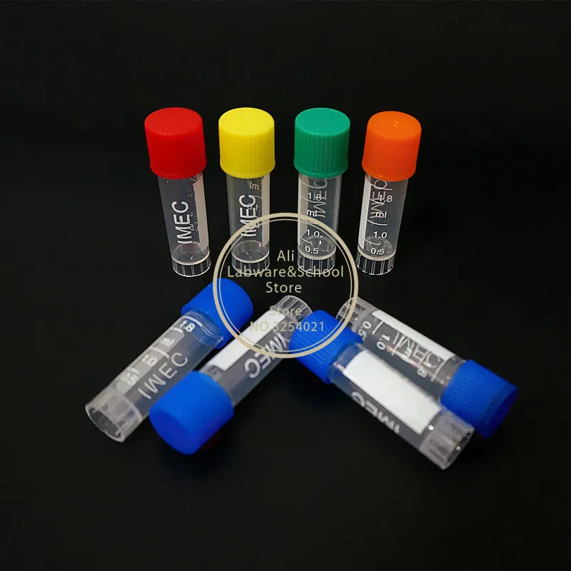 Plastic test tubes centrifuge tube 100 To 500Pcs 1.8ml with screw cap