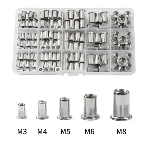 Glarks 250 Stks M3 M4 M5 M6 Metrische 304 Rvs Phillips Truss Hoofd