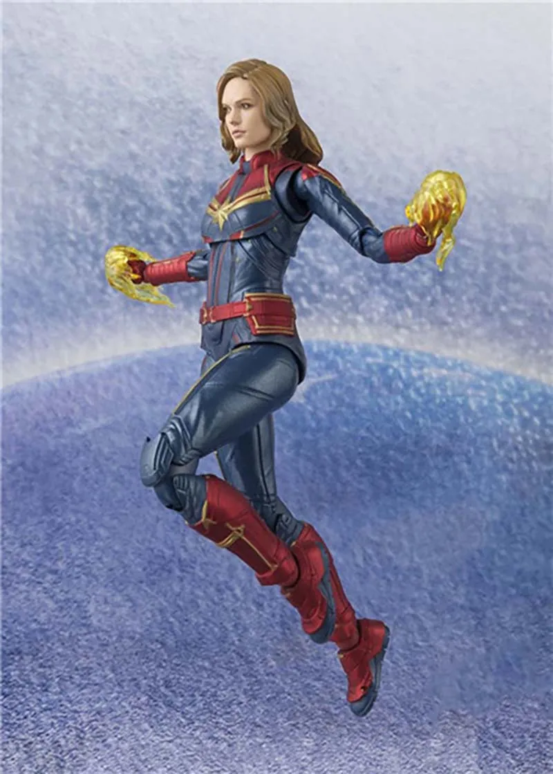 SHF Мстители Кэрол данверс Капитан Marvel экшн-фигурки модели игрушки |