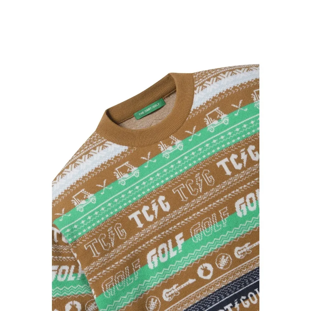 New Keep It Cozy in StyleFall's Luxury Designer Men's Knit Sweater in A Unique Striped Design That's Sophisticated and Versatile