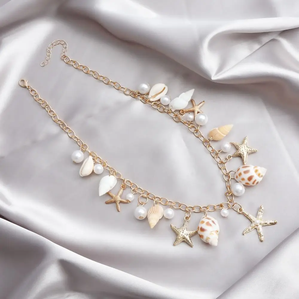 Sommer Böhmische Taille Kette Seestern Seestern Shell Anhänger Shell Taille Link Strand Bikini Aushöhlen Körper Kette für Frauen – Detail 33