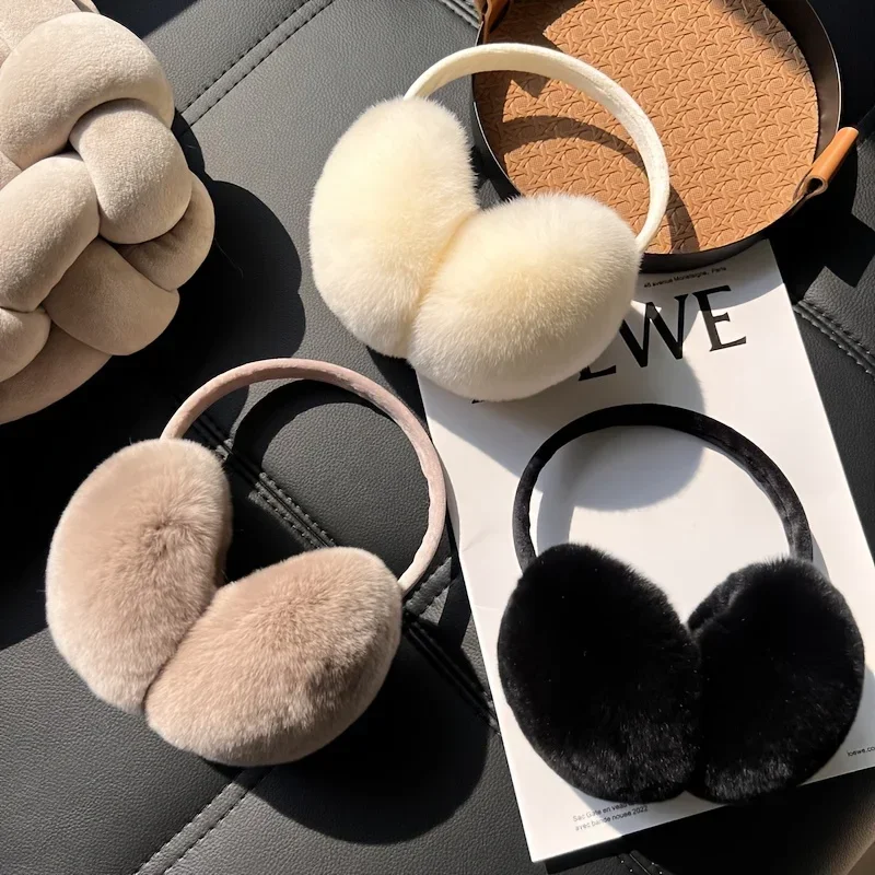 Men's and Women's Warm Fleece Ear Muffs Ideal Christmas Gift Outdoor Warm Ear Muffs Cycling Ear Muffs Fleece Ear Pouches