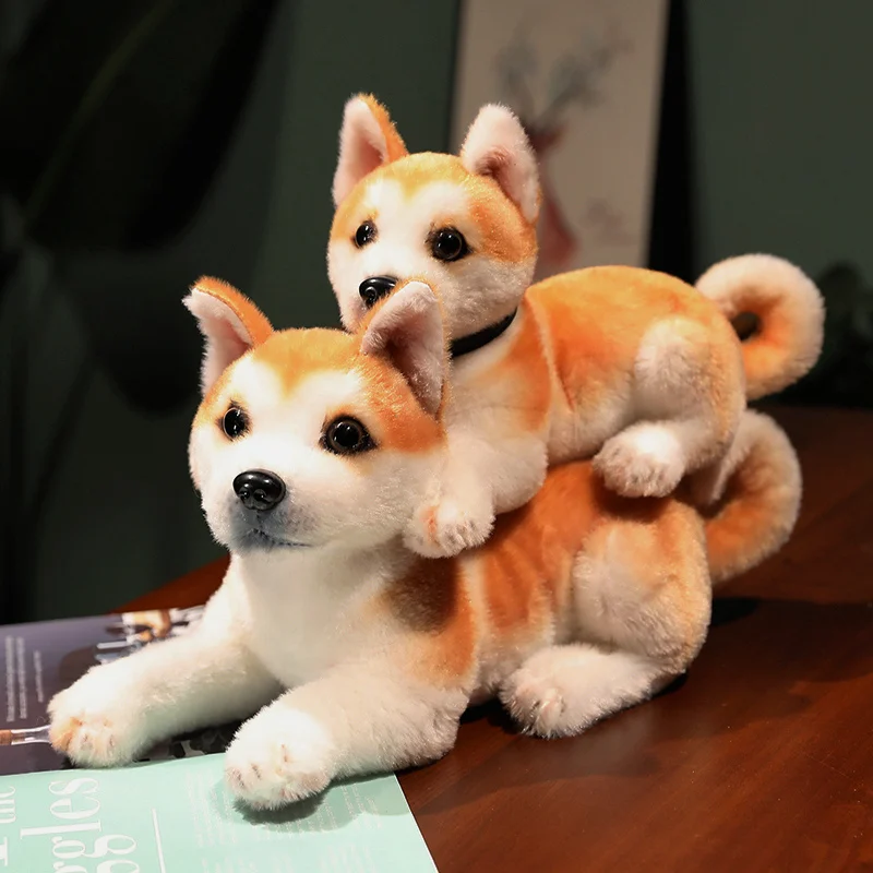 

25/30cm Reallife Akita Dog Plush Toy Stuffed Lifelike Shiba Inu Dog Puppy Doll Soft Pillow Home Decor Birthday Gift