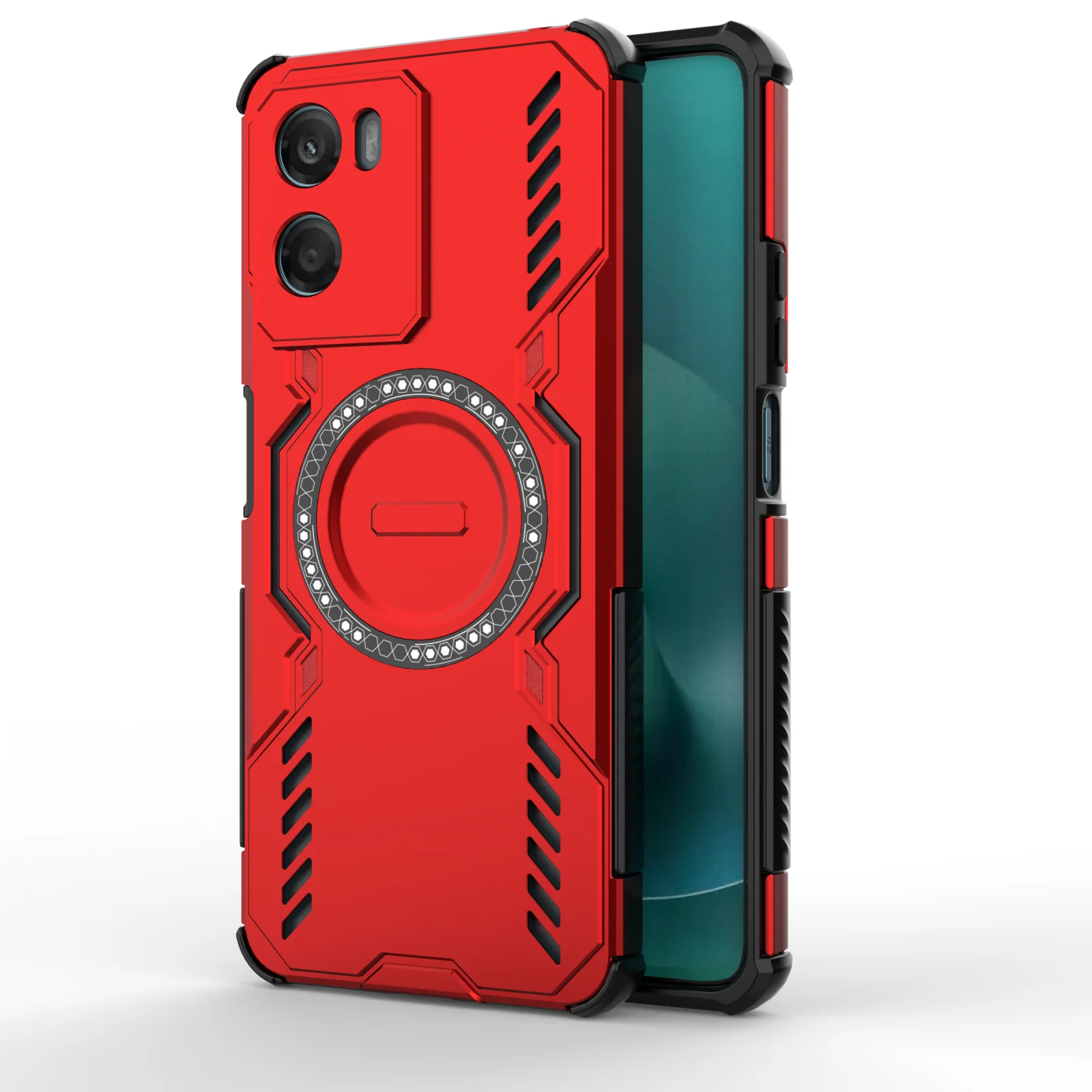 Magnetic Heat Dissipation Armor Phone Case with Shockproof Protection