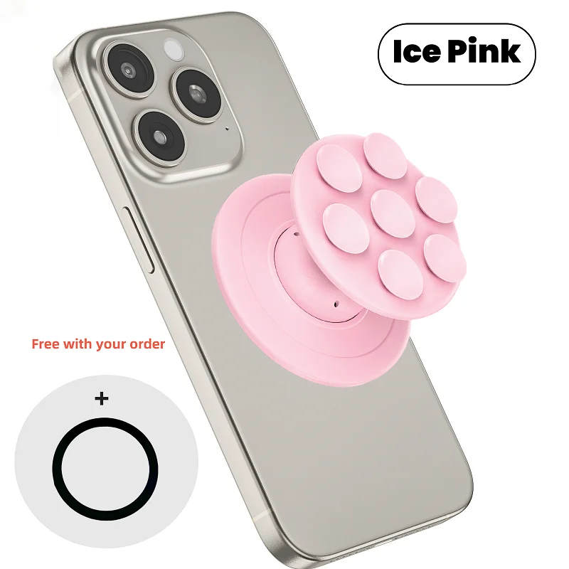 Magnetic Silicone Suction Cup Phone Grip and Stand Holder