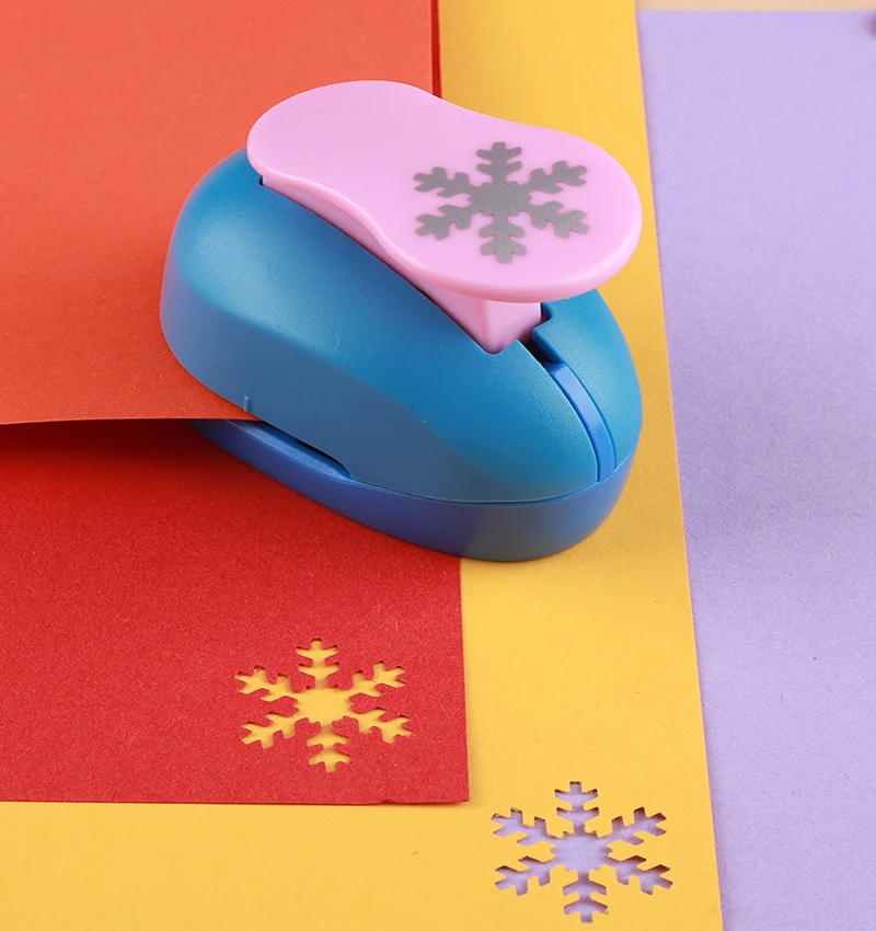 15mm-75mm Snowflake Shape Craft Punch Scrapbook Paper Cutting Hole Foam School Manual DIY Hole Punches