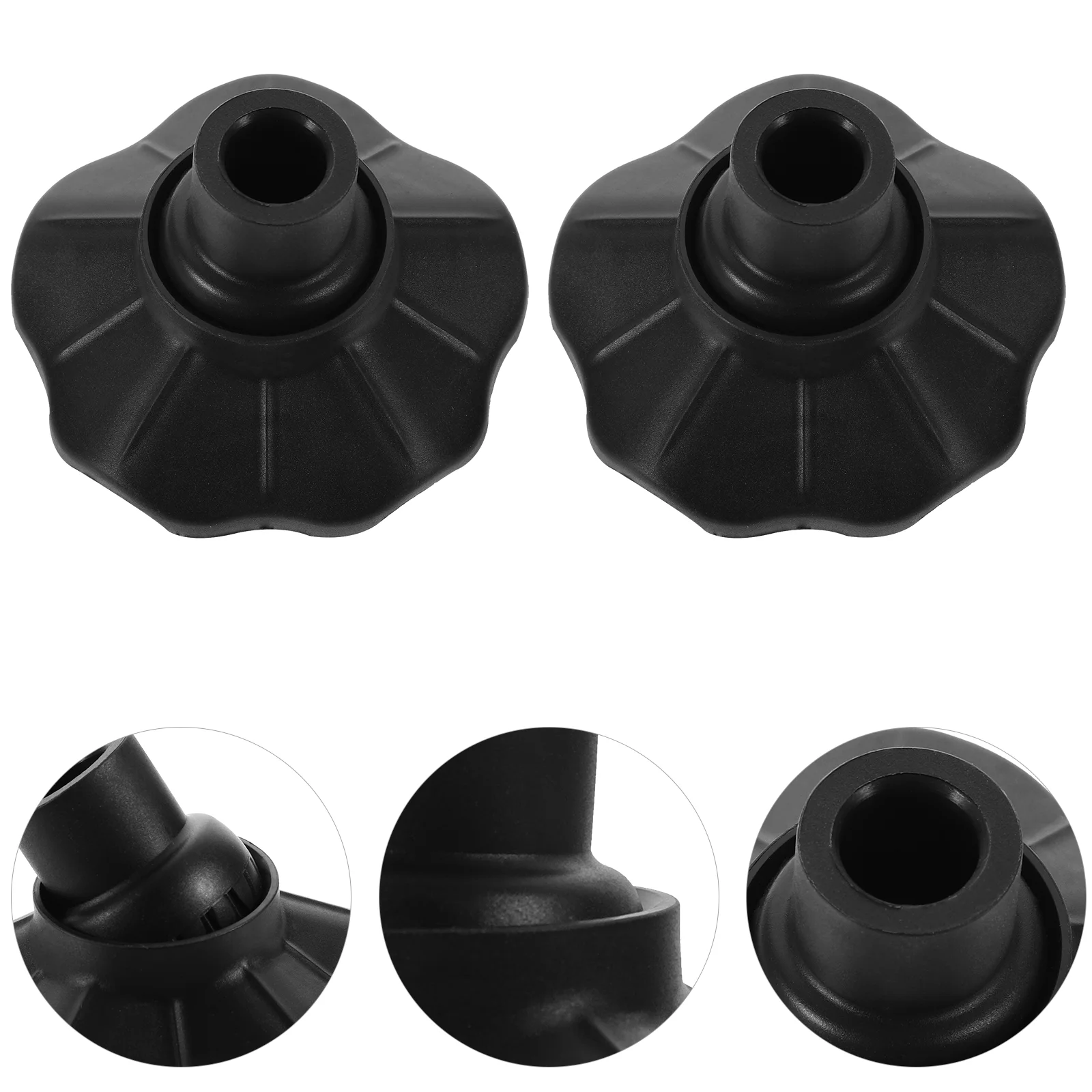 

4 Pcs Camping Chair Moon Protective Cover Tables and Camping Chairs No Slide Furniture Pads Pom Plastic Leg