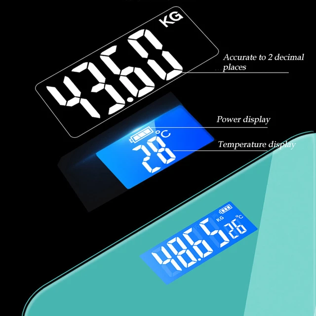 USB Charging Digital Scale Body Weight Gradients Color Bathroom Scale Floor  Scales Glass LED Digital Bathroom Weighing Scales - AliExpress