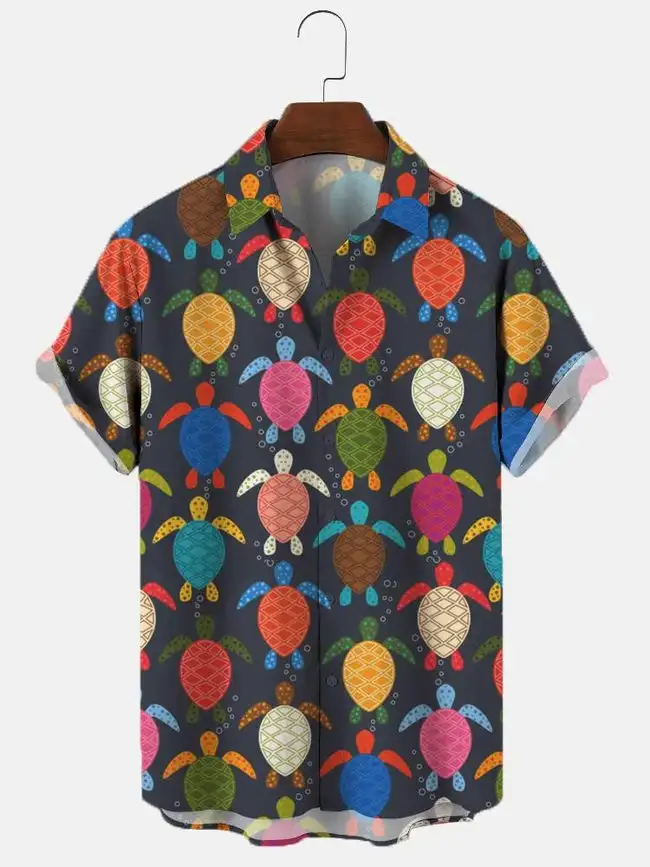 

Men's Sea Turtle Collar Casual Shirts