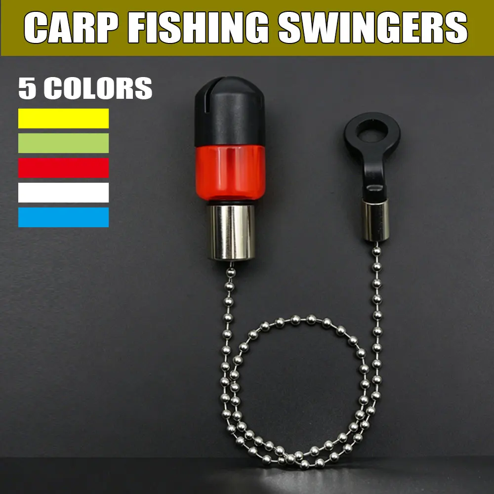 Indicateur morsure carpe avec chaîne acier - Swinger pour pêche à la carpe et gros poissons