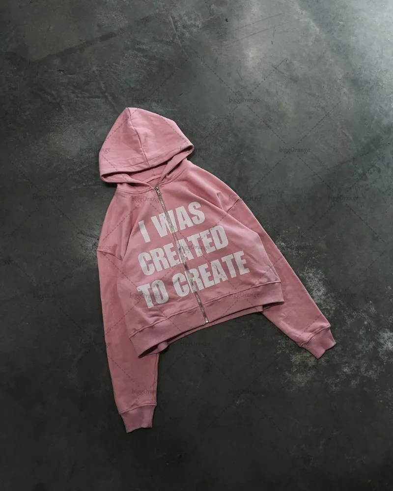 トレンド ストリート バックプリント パーカー レトロ 10524 ワンフォークロージング 1111clothing オーバーサイズ パーカー