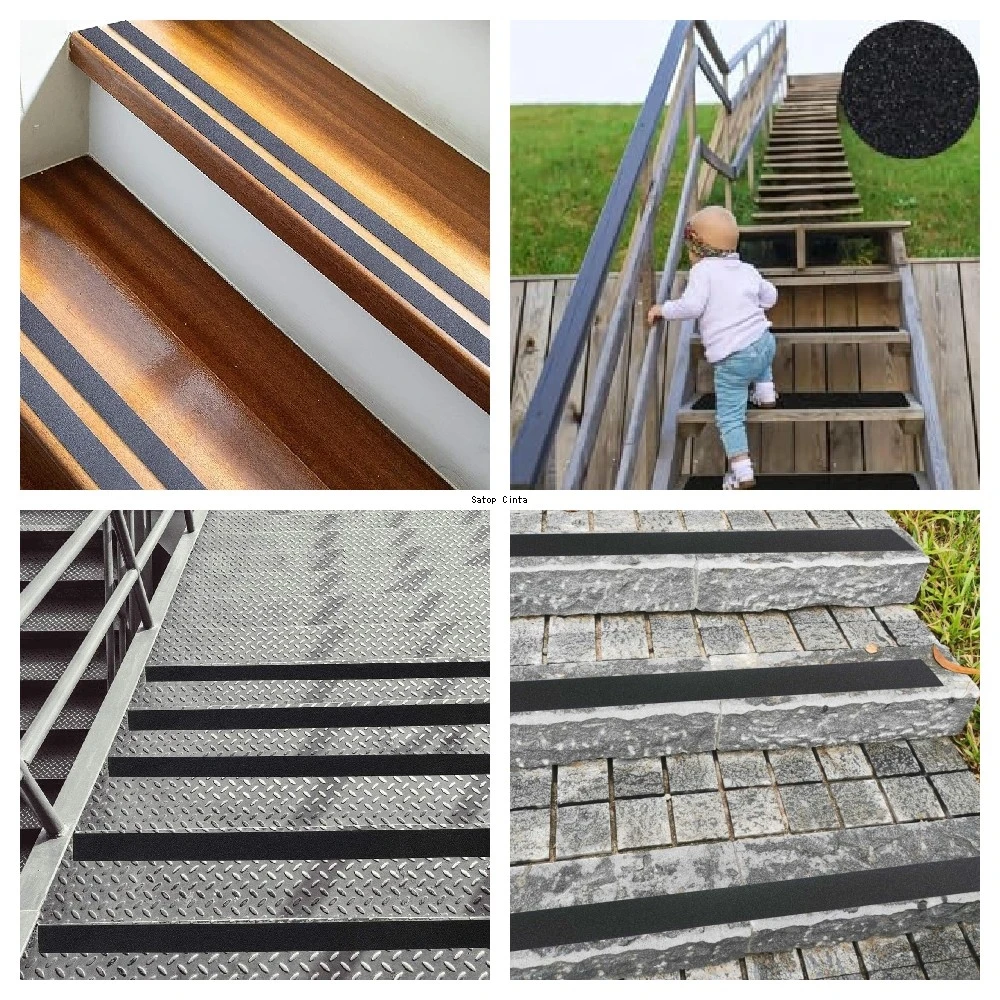Anti Slip Grip Tapes Waterproof Non-Slip Strong Sticky Adhesive Safety Warning Strips For Skateboards Steps Stairs 25mm*5m