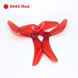 Triblade CW/CCW Propeller Set for High - Performance FPV Drones (5043 Red)