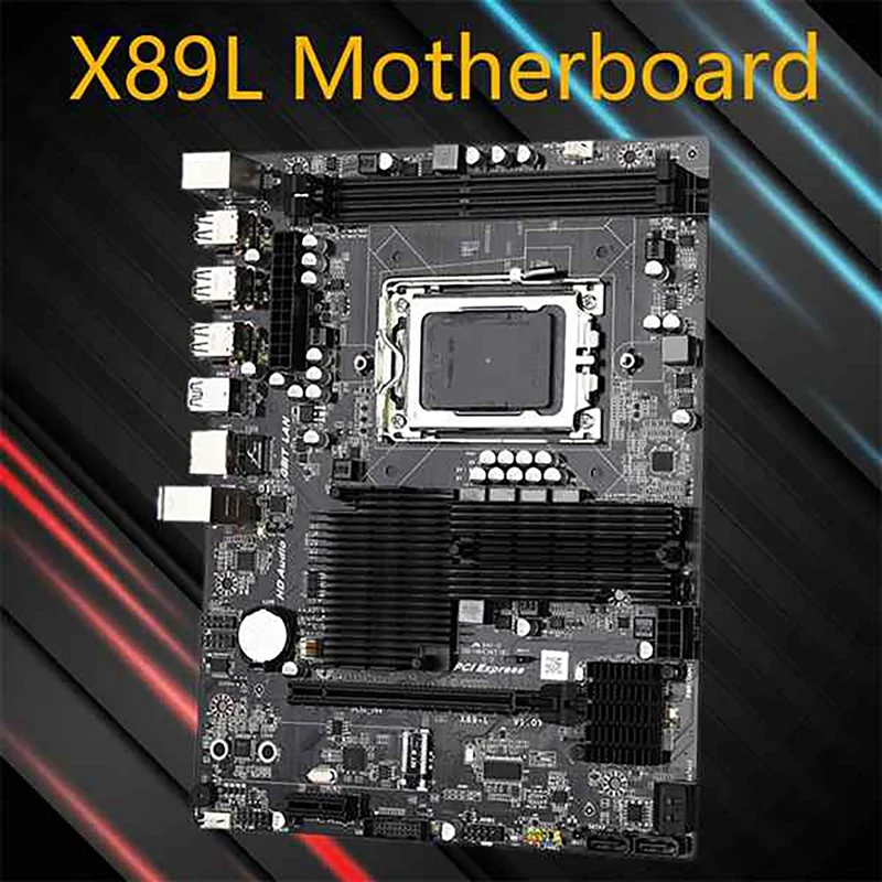 mother board of computer HOT-X89L Motherboard AMD G34 Slot DDR3 Dual Channel 32G RAM SATA2.0 USB3.0 Motherboard for AMD Opteron 6386 6176 6230 6281 the motherboard