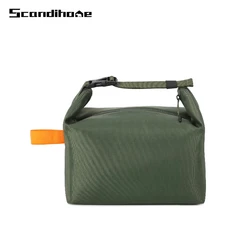 Insulated Thermal Lunch Bag with Adjustable Shoulder Strap for Office, Picnic, and Everyday Use (Handhold - green)