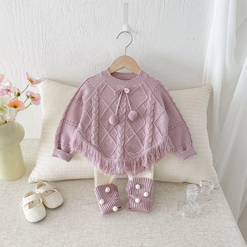 Autumn Kids Knit Pullover Sweater for Girls