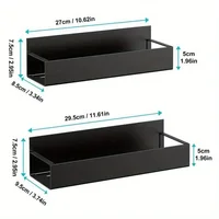 2pcs Magnetic Storage Shelf Household Kitchen Refrigerator Washing Machine Side Hanging Storage Rack, Multifunctional Storage 2